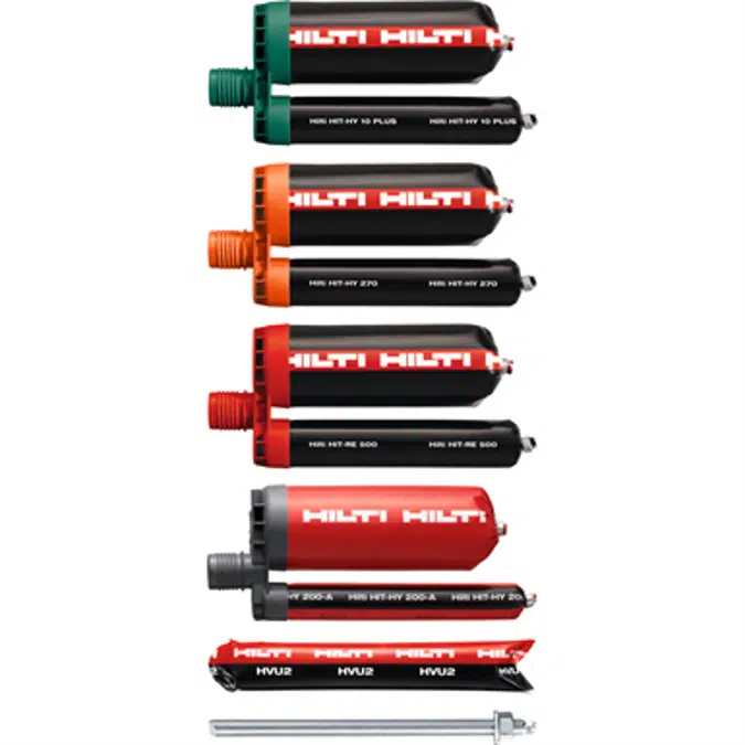 Adhesivos químicos Hilti para anclajes